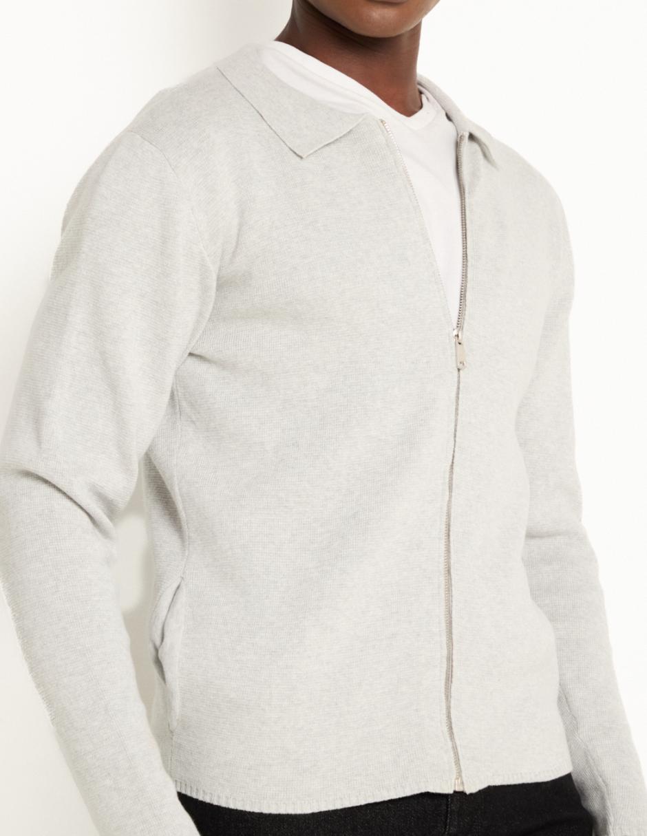 Suéter cuello camisero para hombre 4