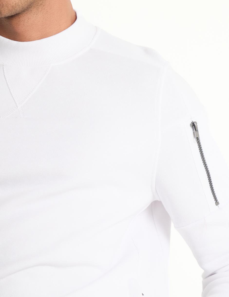 SUDADERA COH25069-03 CONTEM, M, BLANCO