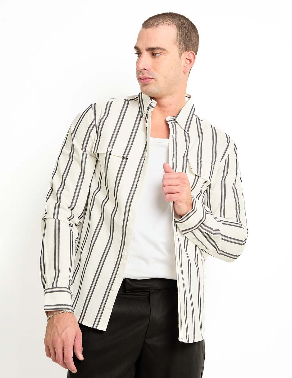 Camisa casual manga larga para hombre Camisa casual manga larga para hombre