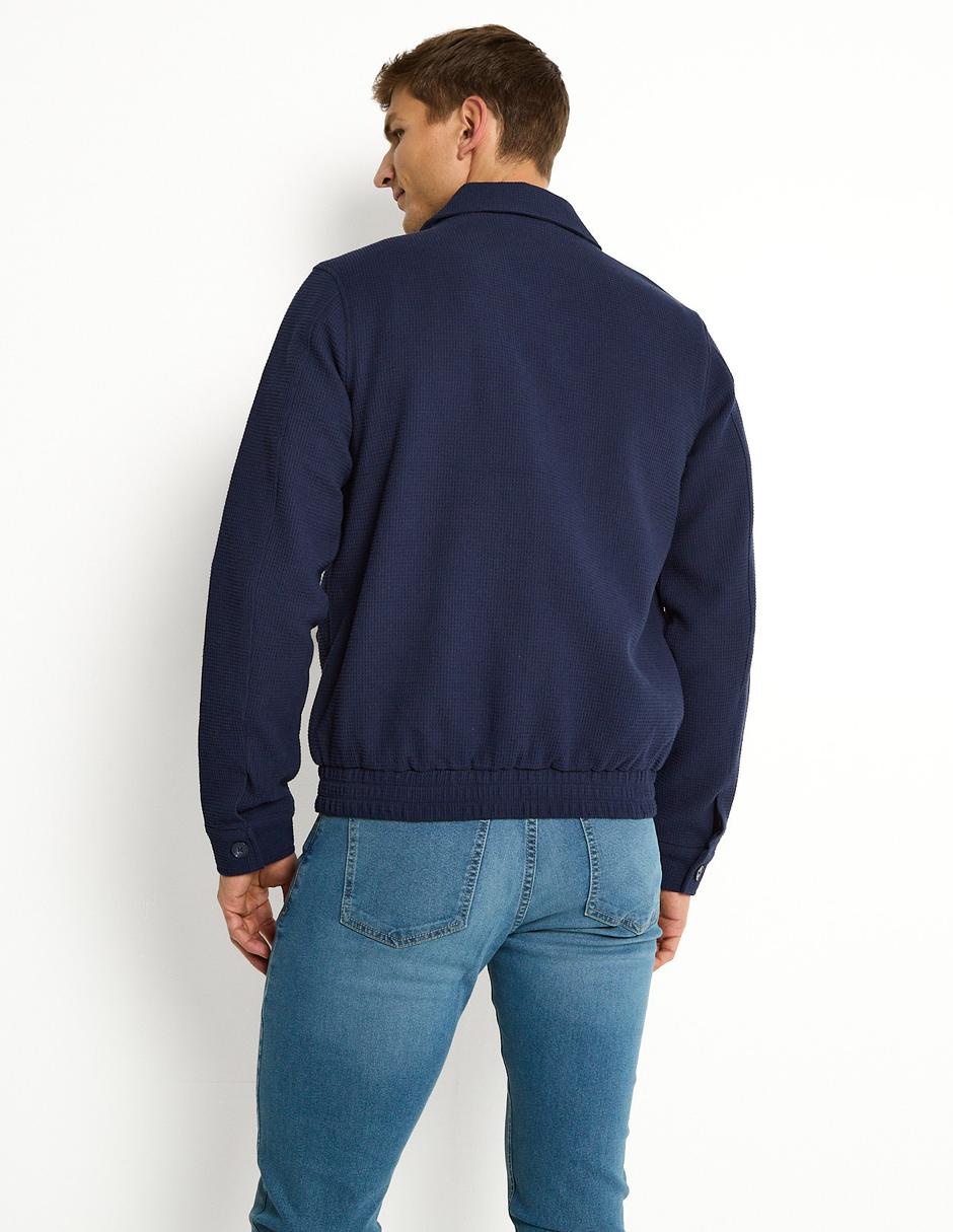 Chamarra bomber con bolsillos para hombre 2