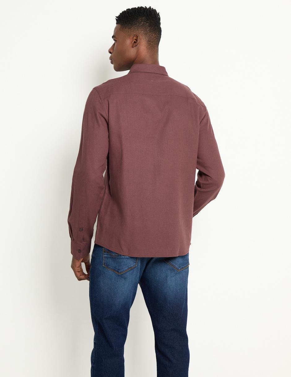 Camisa casual manga larga para hombre 2