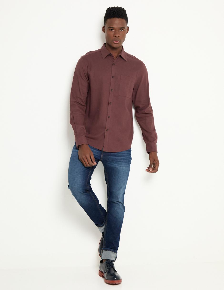 Camisa casual manga larga para hombre 3