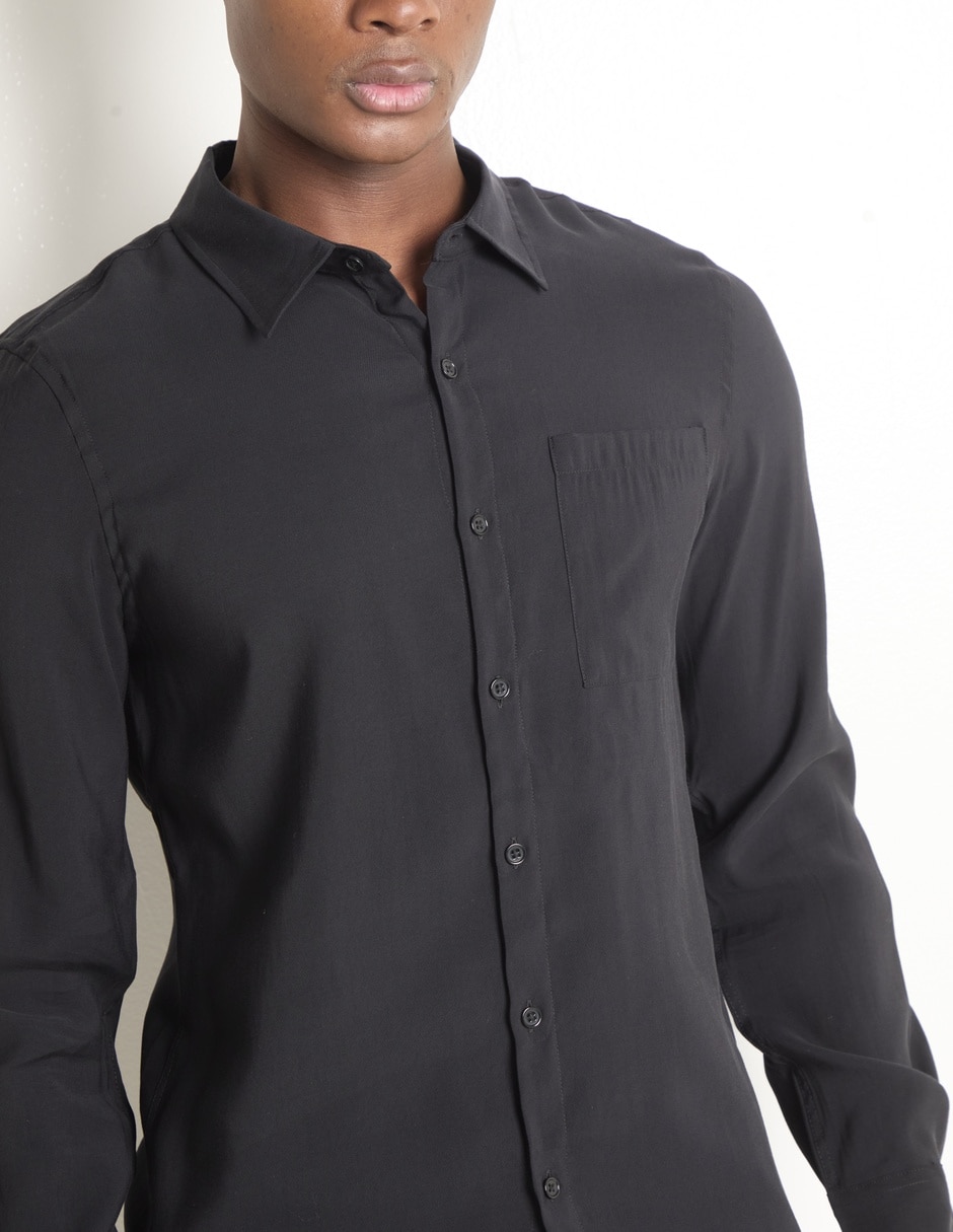 CAMISA COH25098-06 CONTEMPO, EG, NEGRO