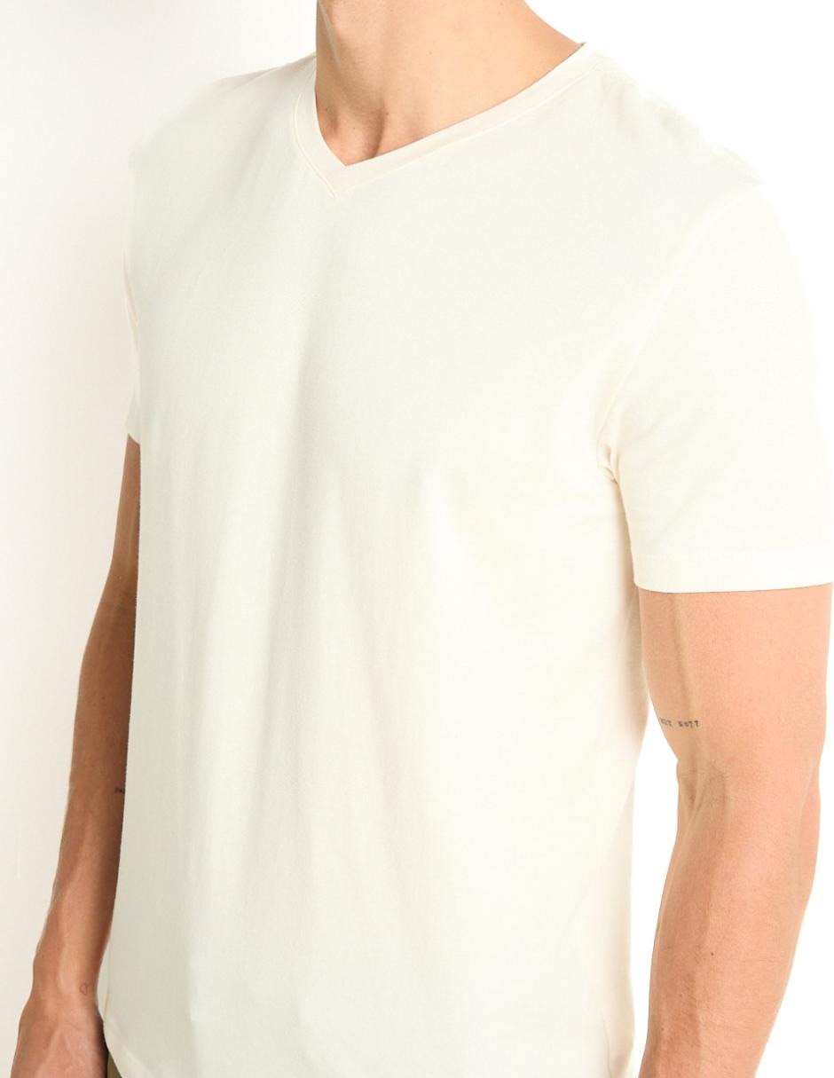 Playera cuello v para hombre 4