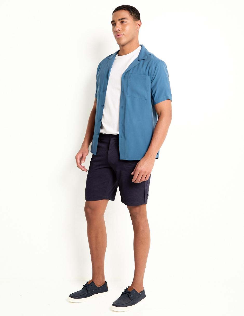 Camisa casual de algodón manga corta para hombre 3