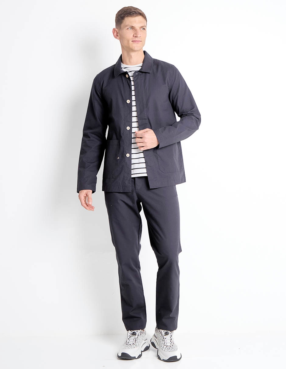 Sobrecamisa casual manga larga para hombre 3