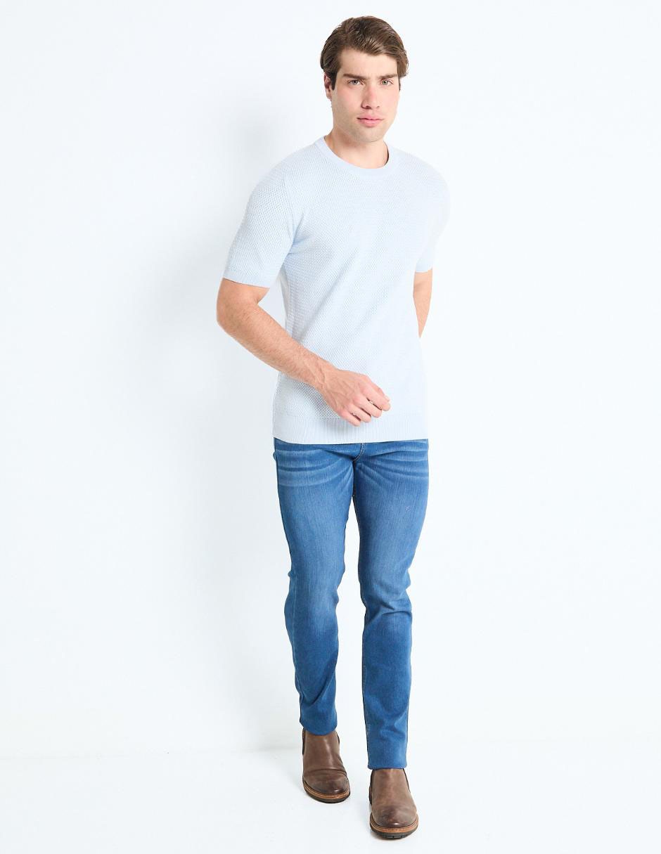 Jeans skinny lavado medio para hombre 3