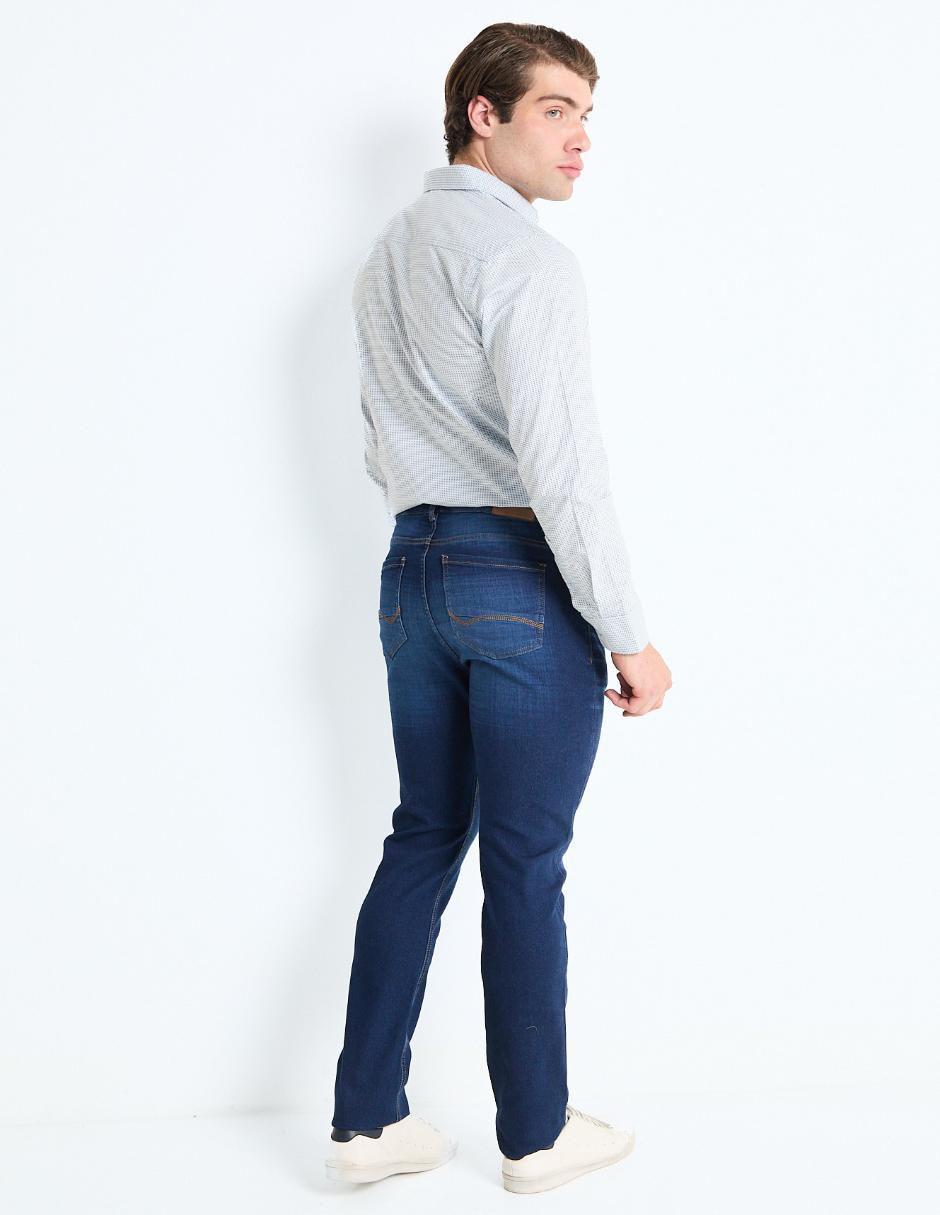 Jeans skinny lavado medio para hombre 2