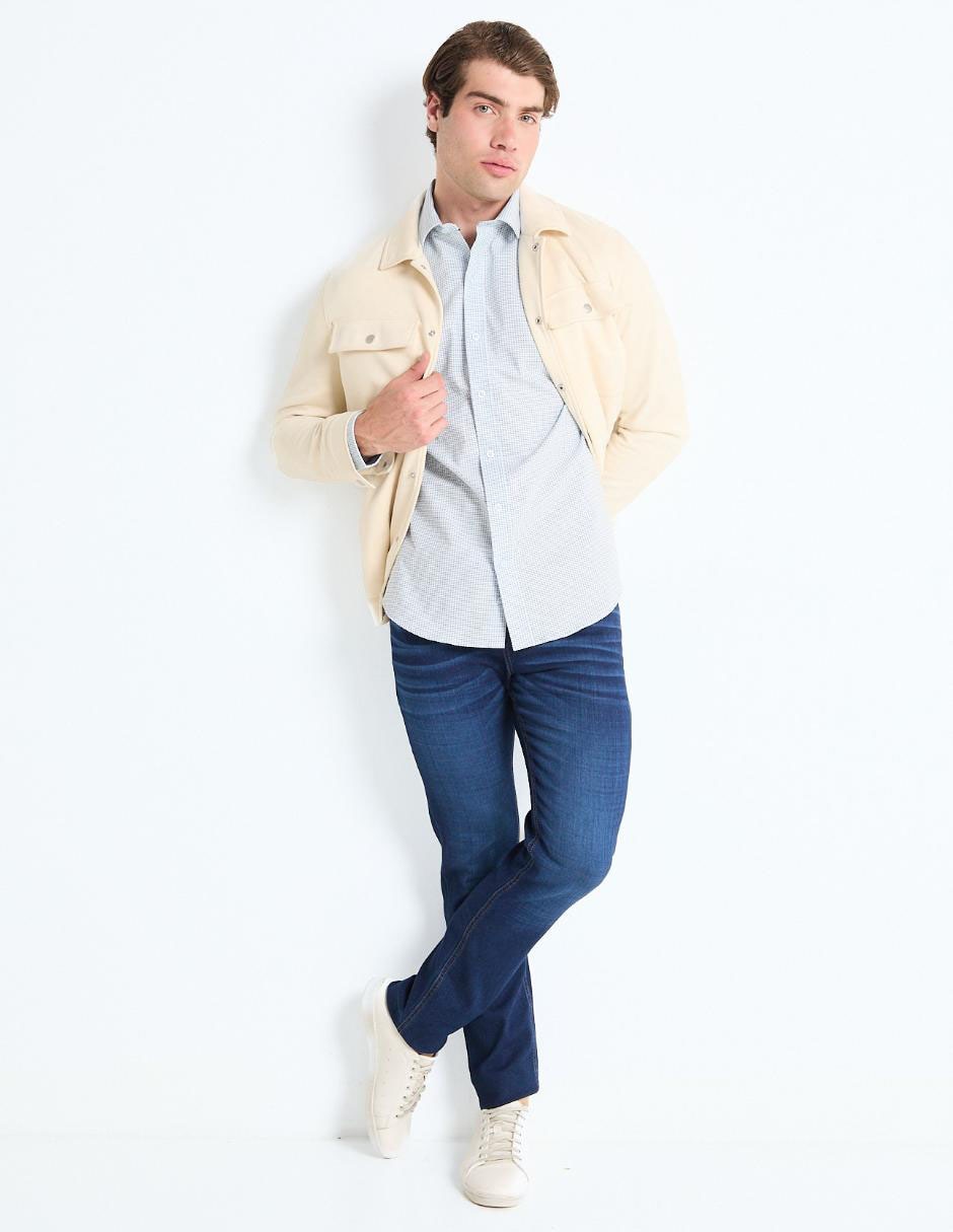 Jeans skinny lavado medio para hombre 3