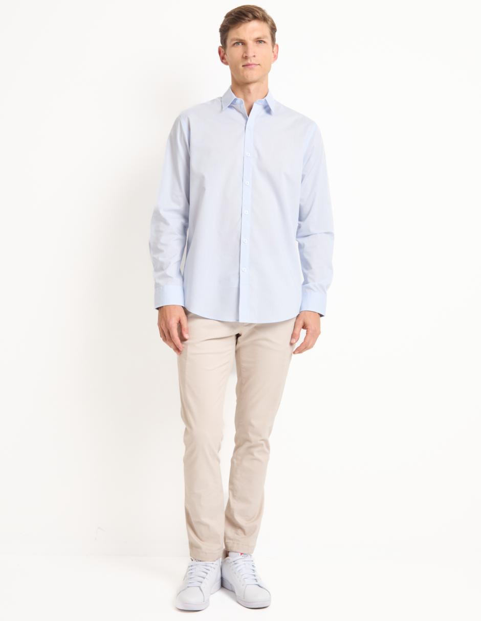 Camisa casual manga larga para hombre 3