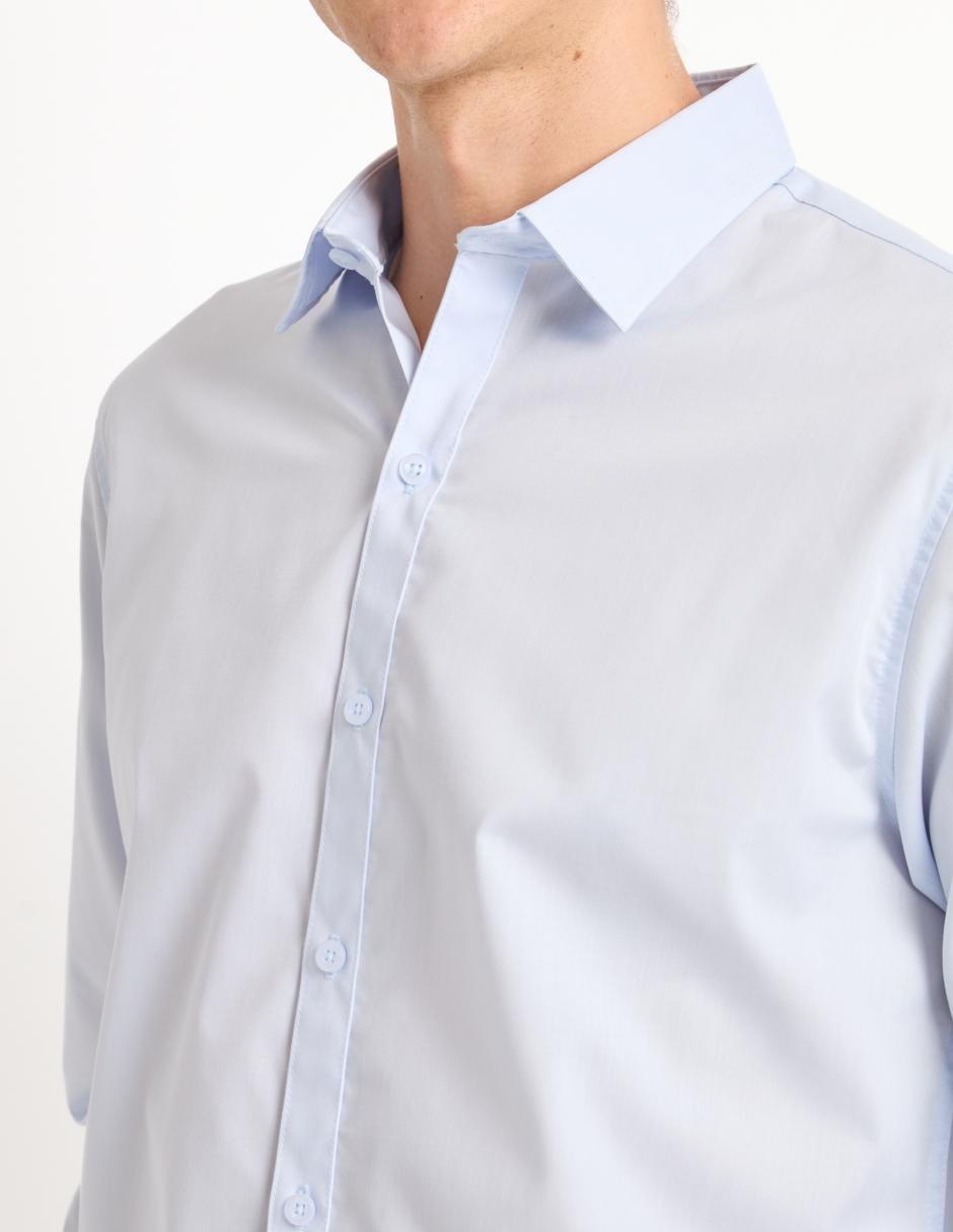 Camisa casual manga larga para hombre 4