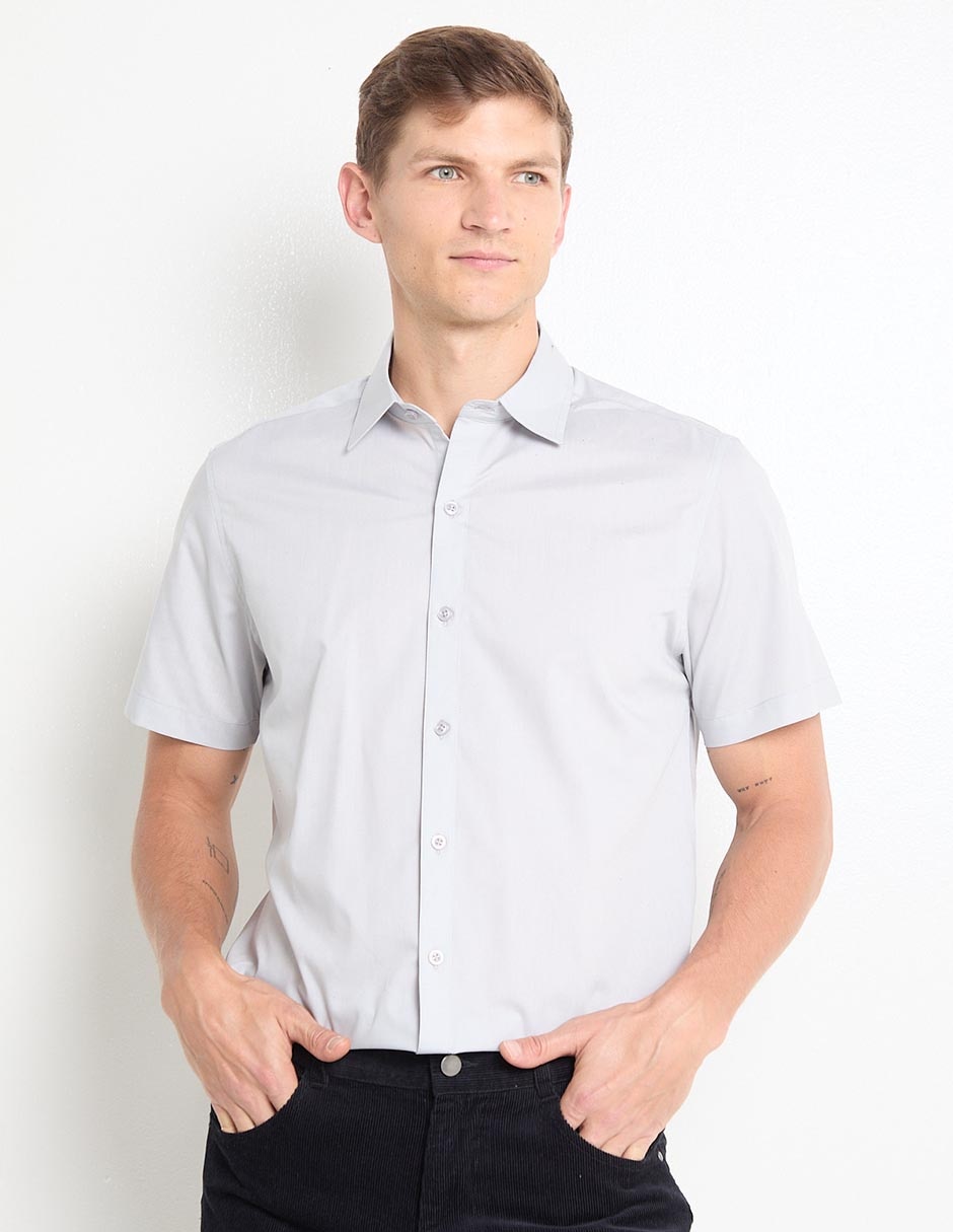 Camisa casual manga corta para hombre
