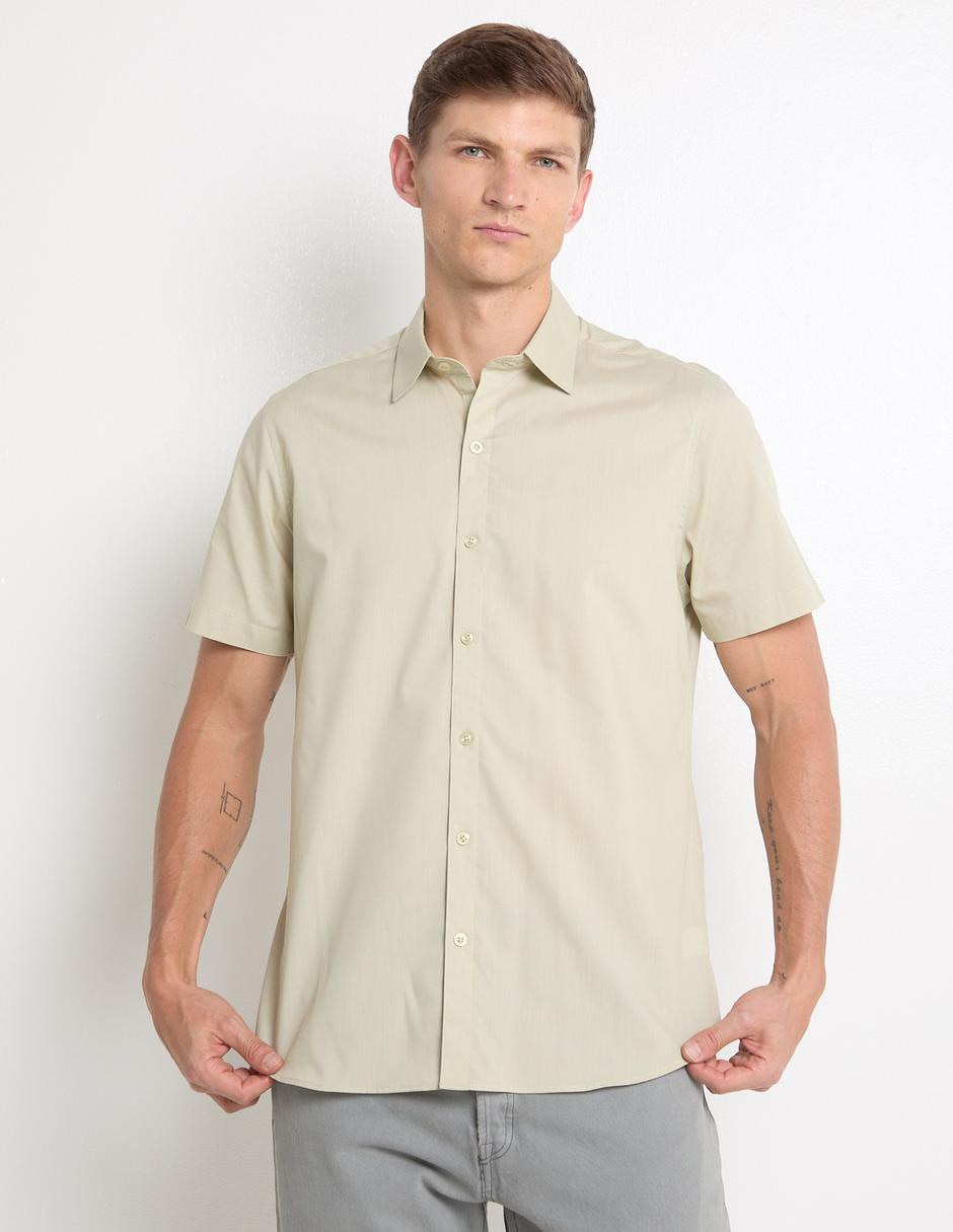 Camisa casual manga corta para hombre