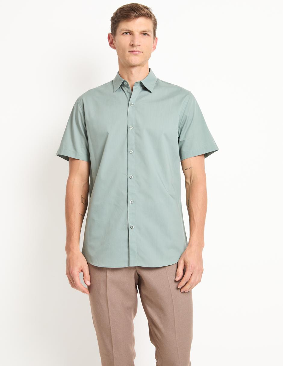 Camisa casual manga corta para hombre