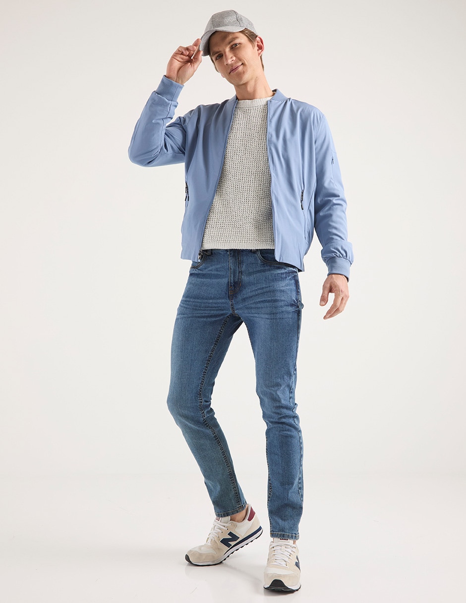CHAMARRA CONTEMPO, M, AZUL ACERO LISO C