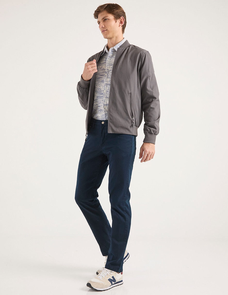 Chamarra bomber Contempo con bolsillos para hombre
