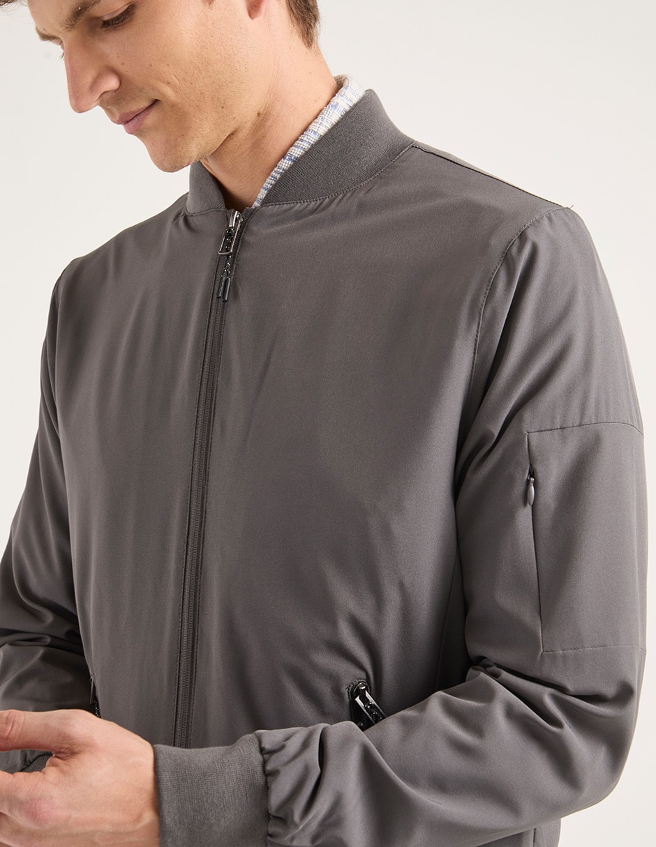 Chamarra bomber Contempo con bolsillos para hombre