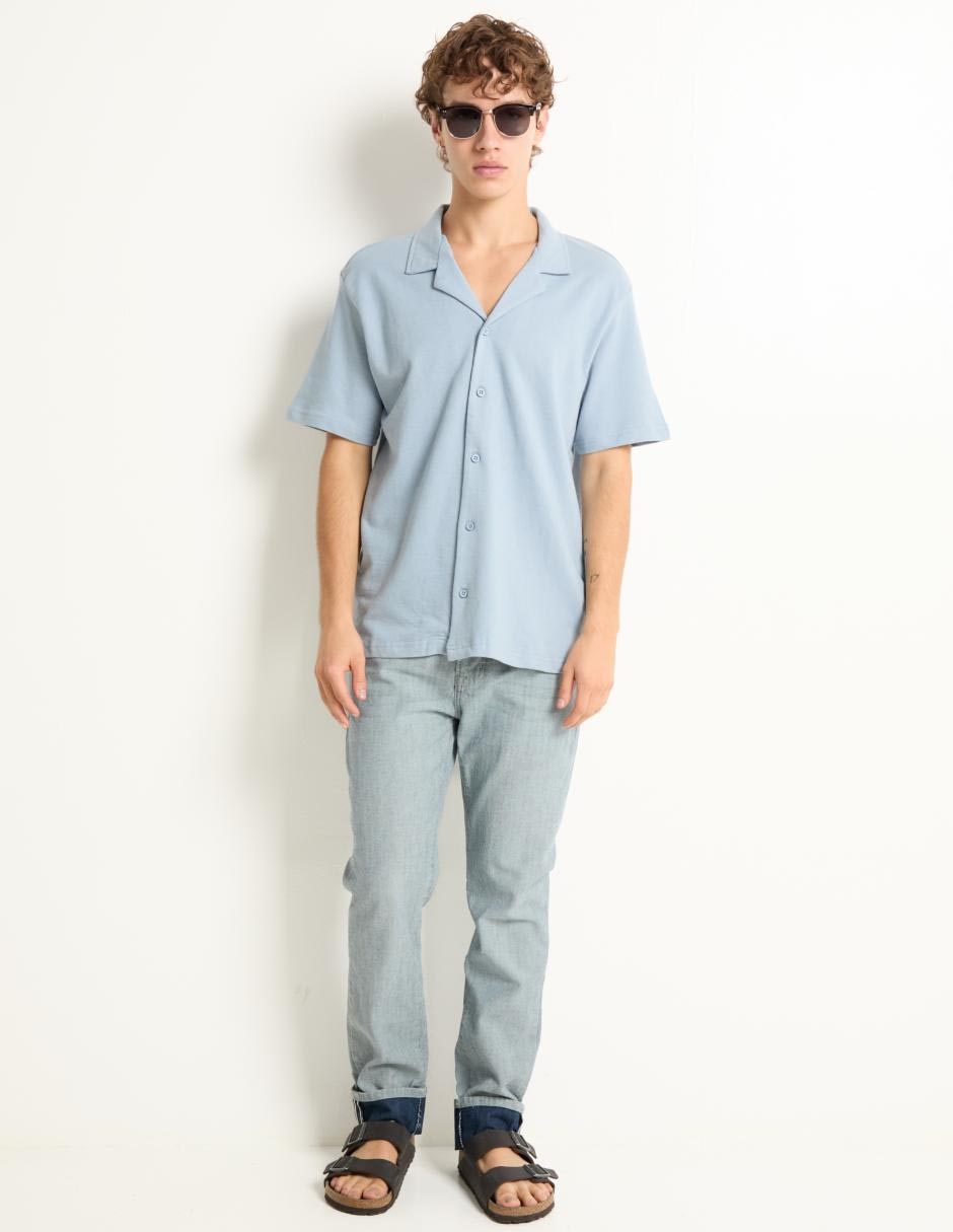 CAMISA COH25126-09 CONTE, M, CELESTIAL