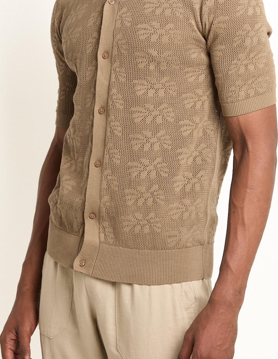 Camisa casual manga corta para hombre 4