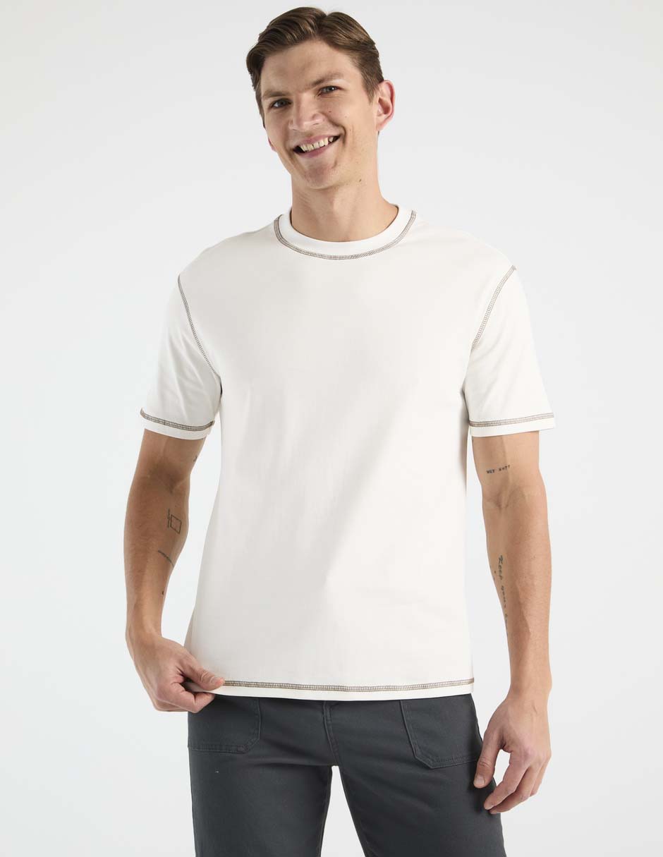 Playera cuello redondo para hombre