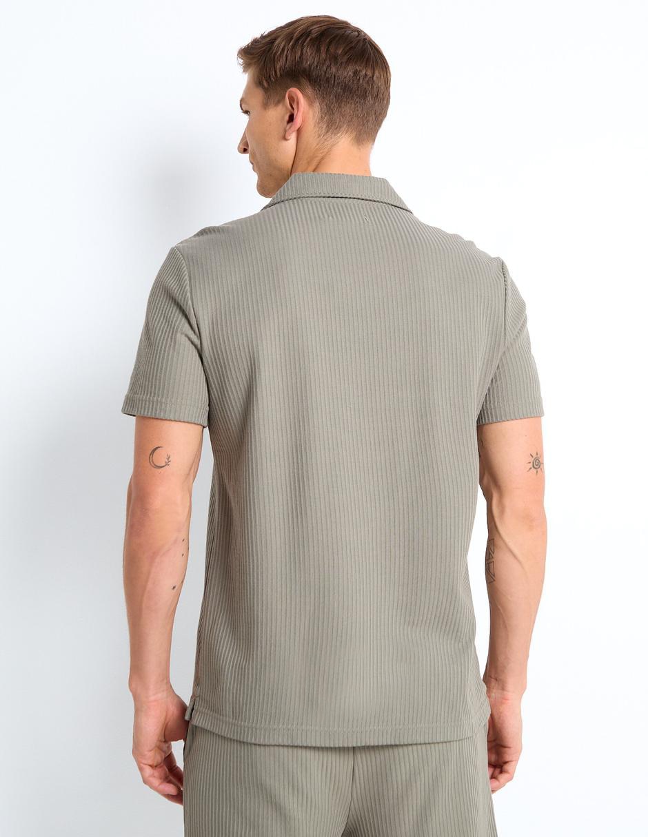 POLO COH25128-07S CONT, M, AGAVE GREEN
