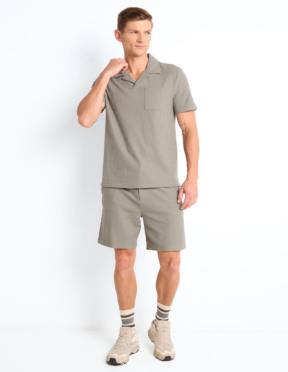 POLO COH25128-07S CONT, M, AGAVE GREEN
