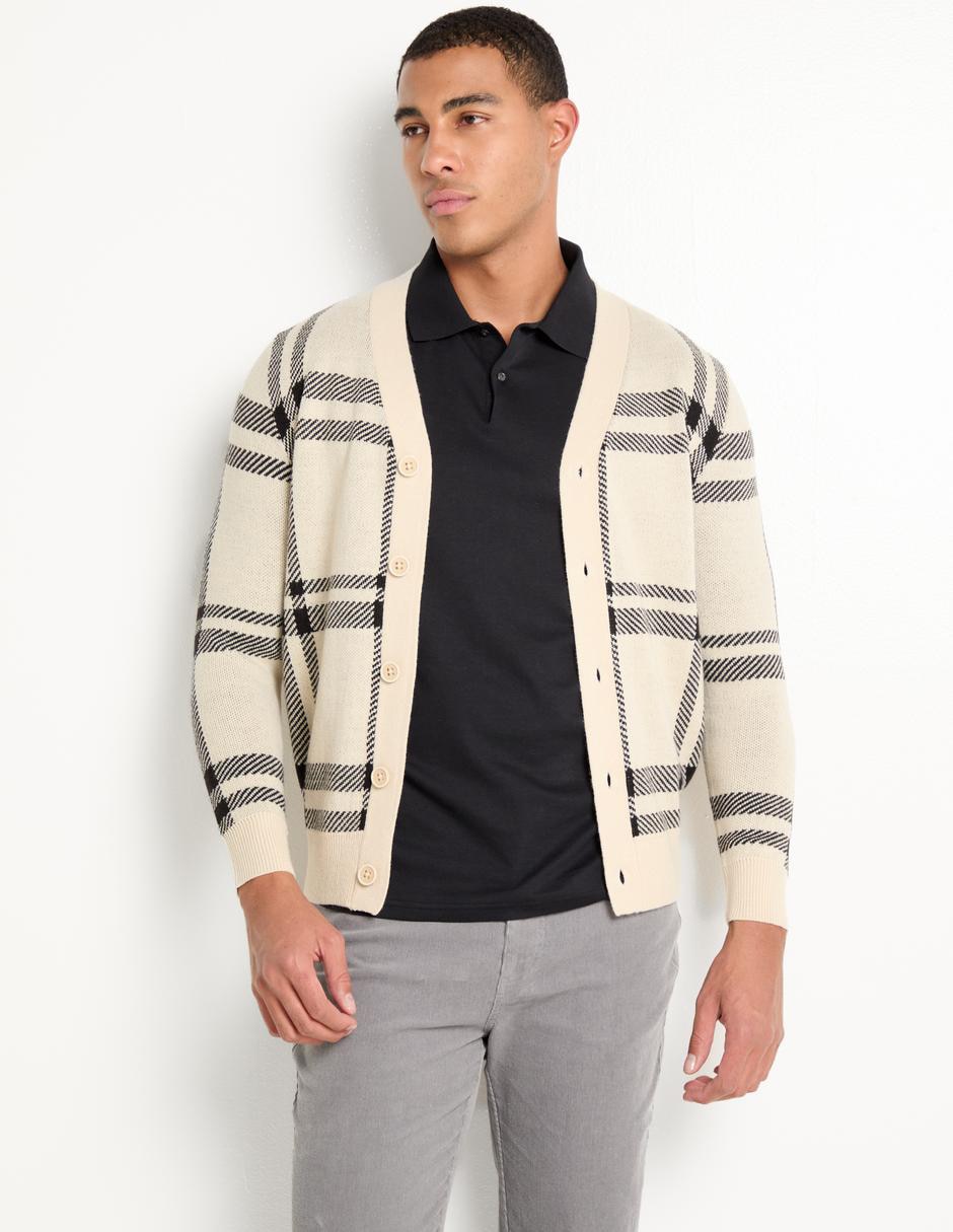 Suéter cuello V para hombre 1