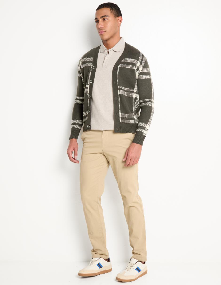 Suéter cuello V para hombre 3