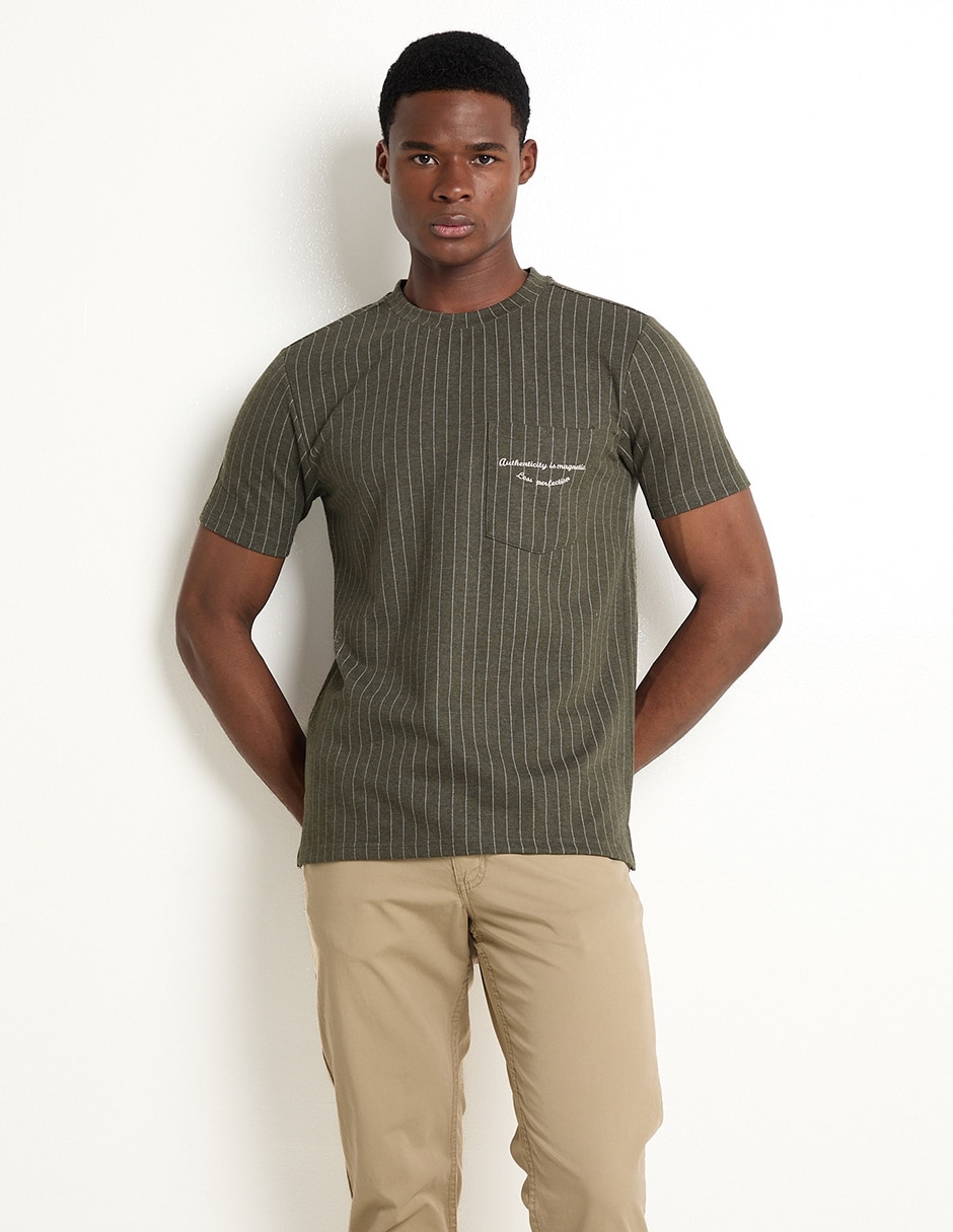 Playera cuello redondo para hombre