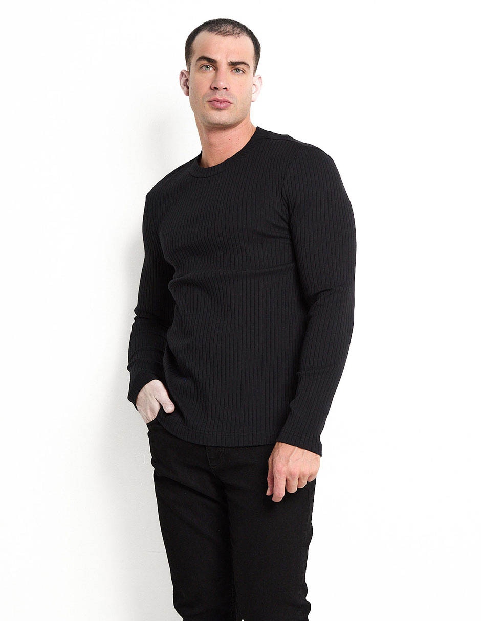 PLAYERA COH25038-08 CONTEMPO, G, NEGRO