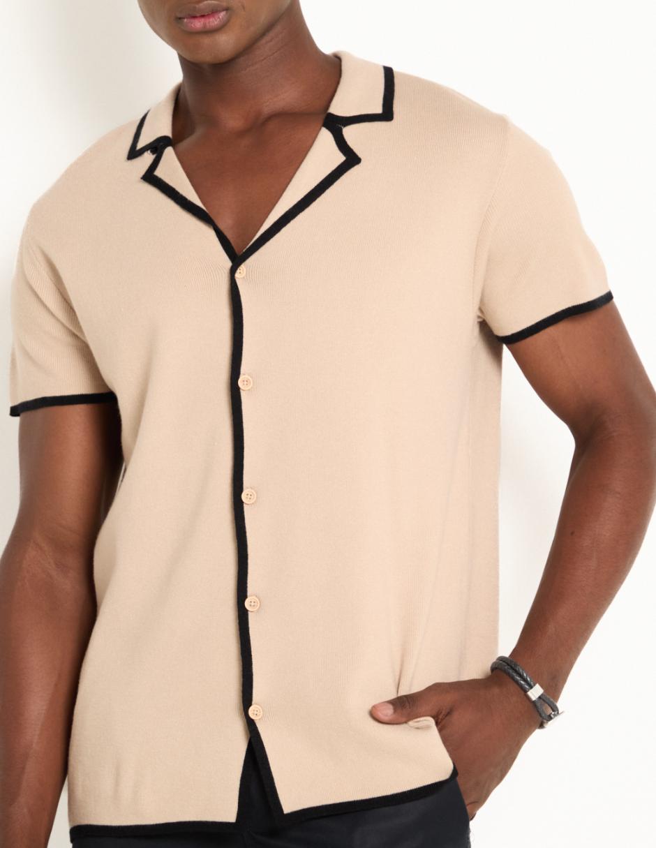 Camisa casual manga corta para hombre 4