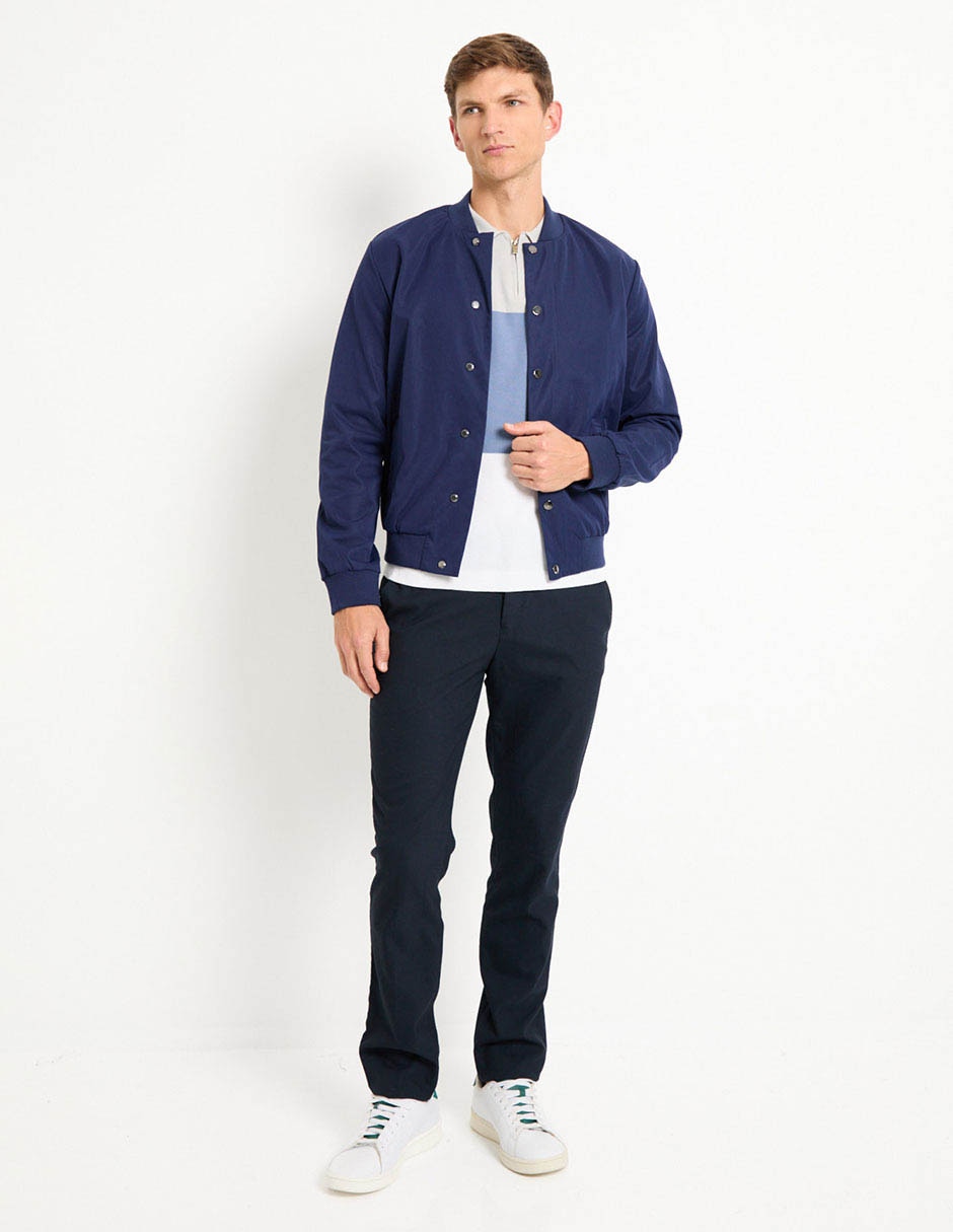 Chamarra bomber con bolsillos para hombre 3