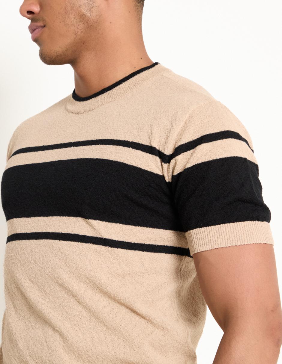 PLAYERA COH25016-07 CO, M, KHAKI CLARO