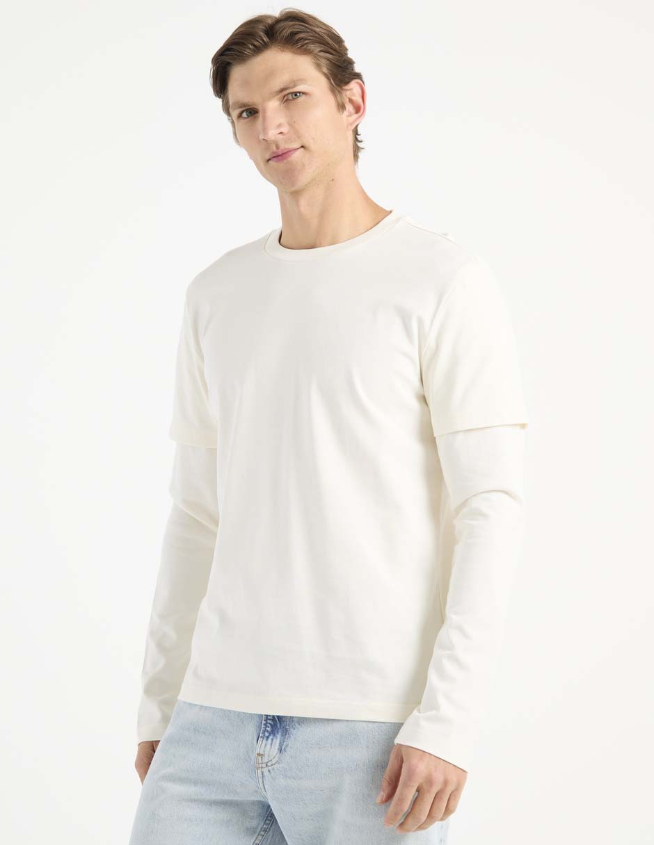 Playera cuello redondo para hombre