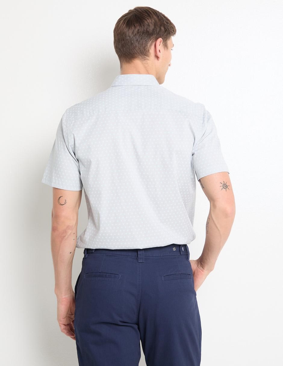 CAMISA COH25135-07 CONT, G, GRIS CLARO