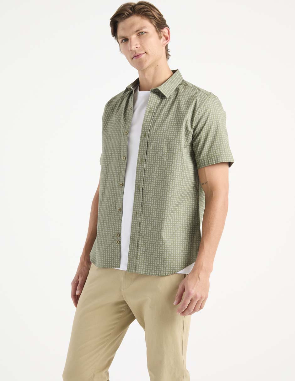 Camisa casual manga corta para hombre Camisa casual manga corta para hombre