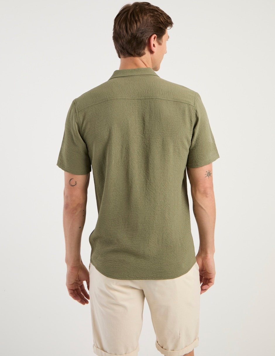 Camisa casual manga corta para hombre 2