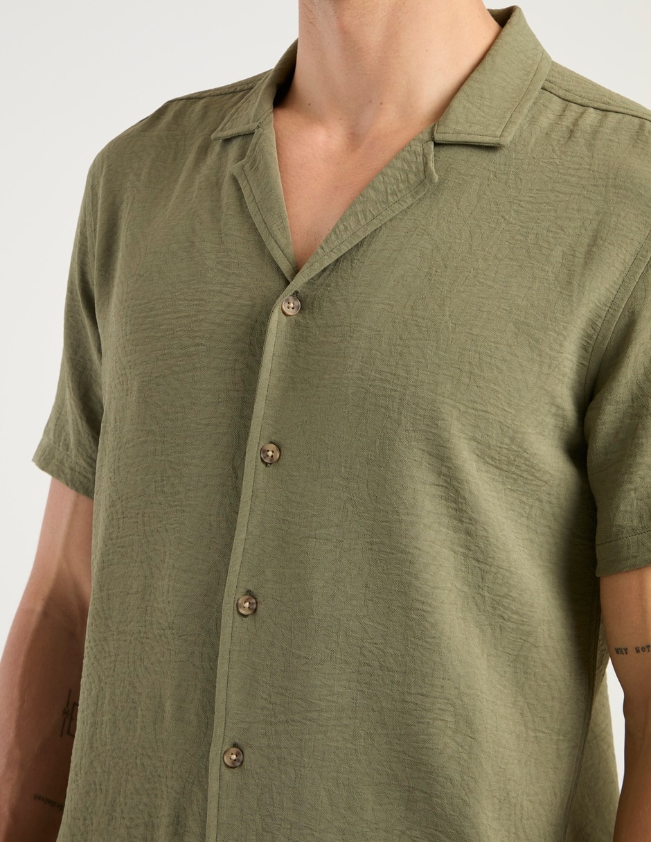 Camisa casual manga corta para hombre 4