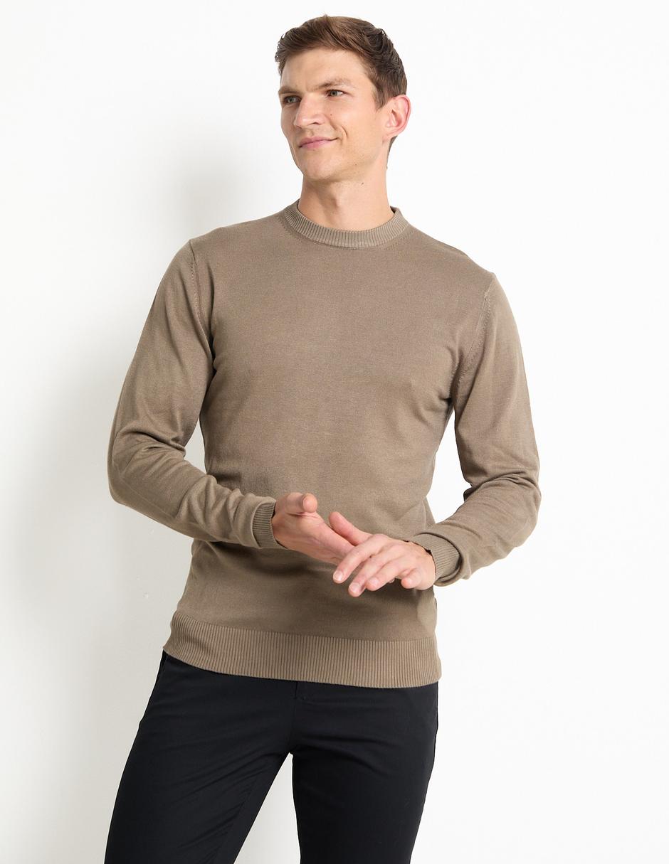 Suéter cuello redondo para hombre Suéter cuello redondo para hombre