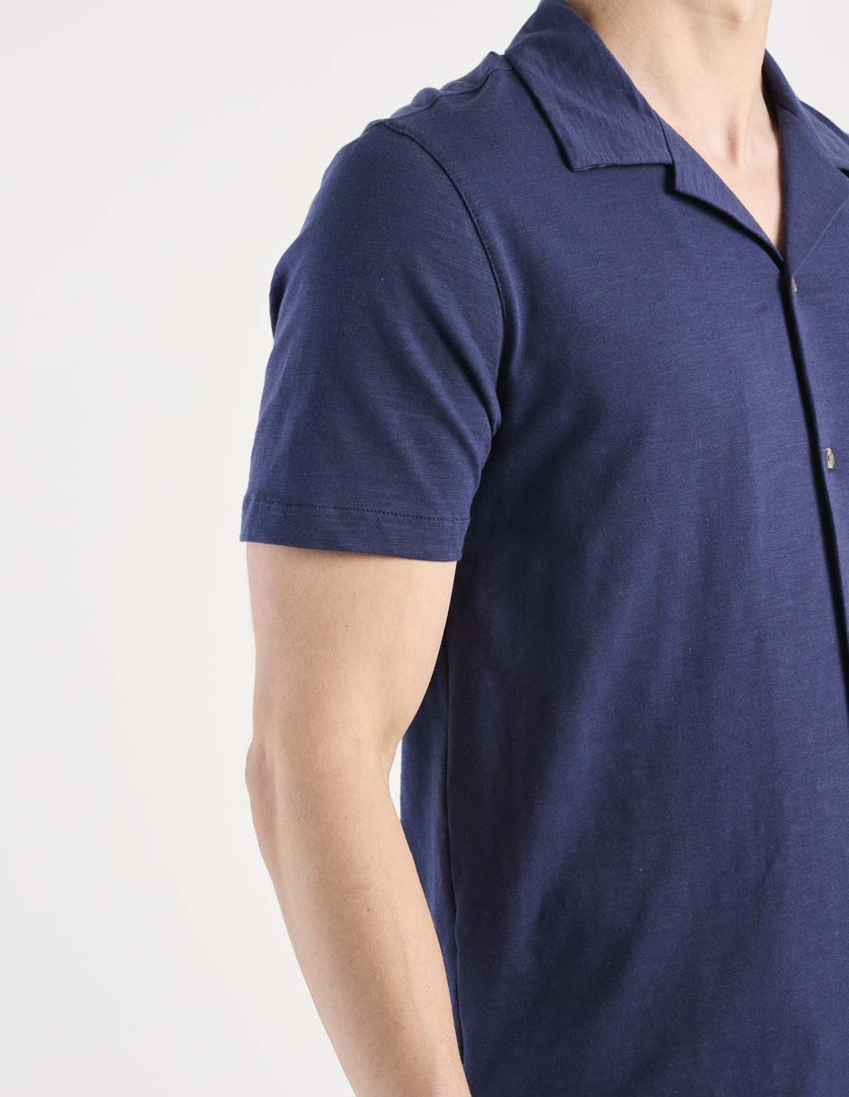 Camisa casual manga corta para hombre 5