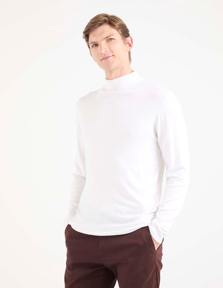 Sueter cuello alto para hombre Sueter cuello alto para hombre