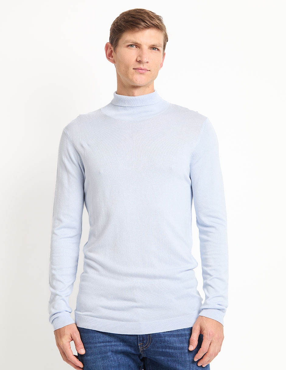 Sueter cuello alto para hombre