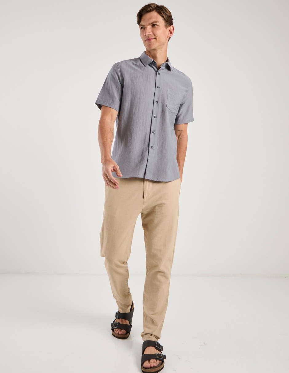 Camisa casual manga corta para hombre 3