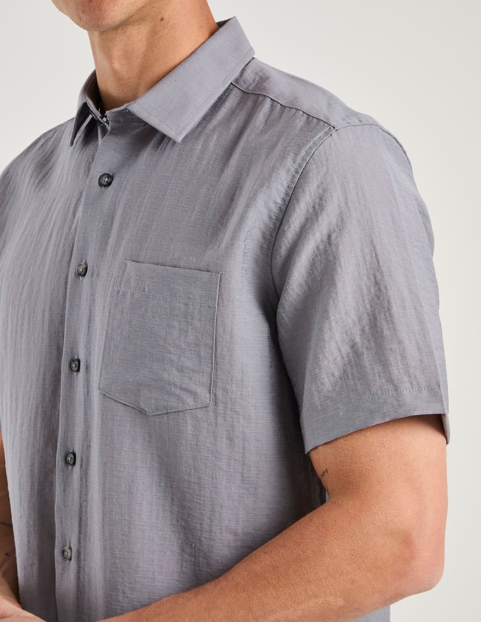 Camisa casual manga corta para hombre 5