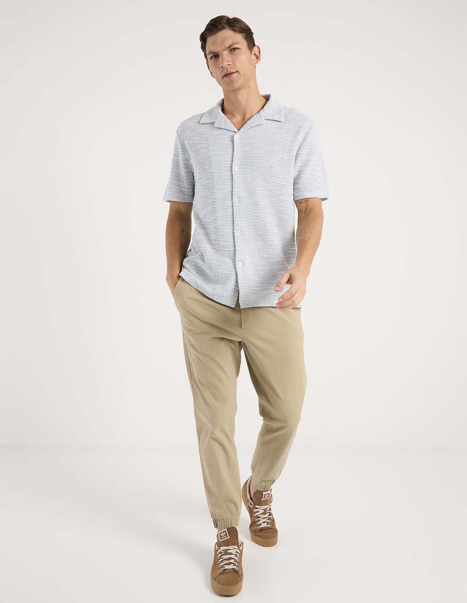 Camisa casual manga corta para hombre 3