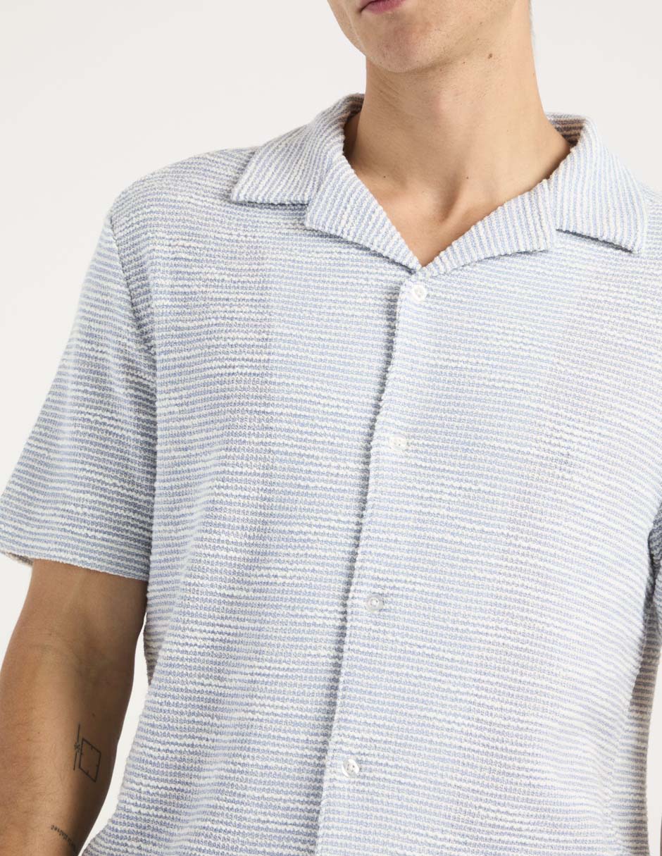 Camisa casual manga corta para hombre 4