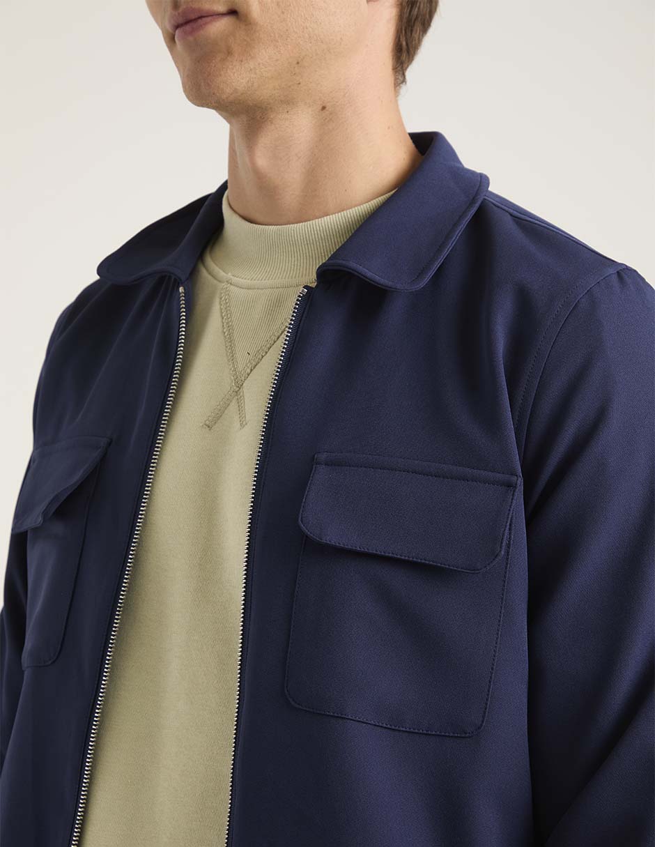 Chamarra bomber con bolsillos para hombre 4