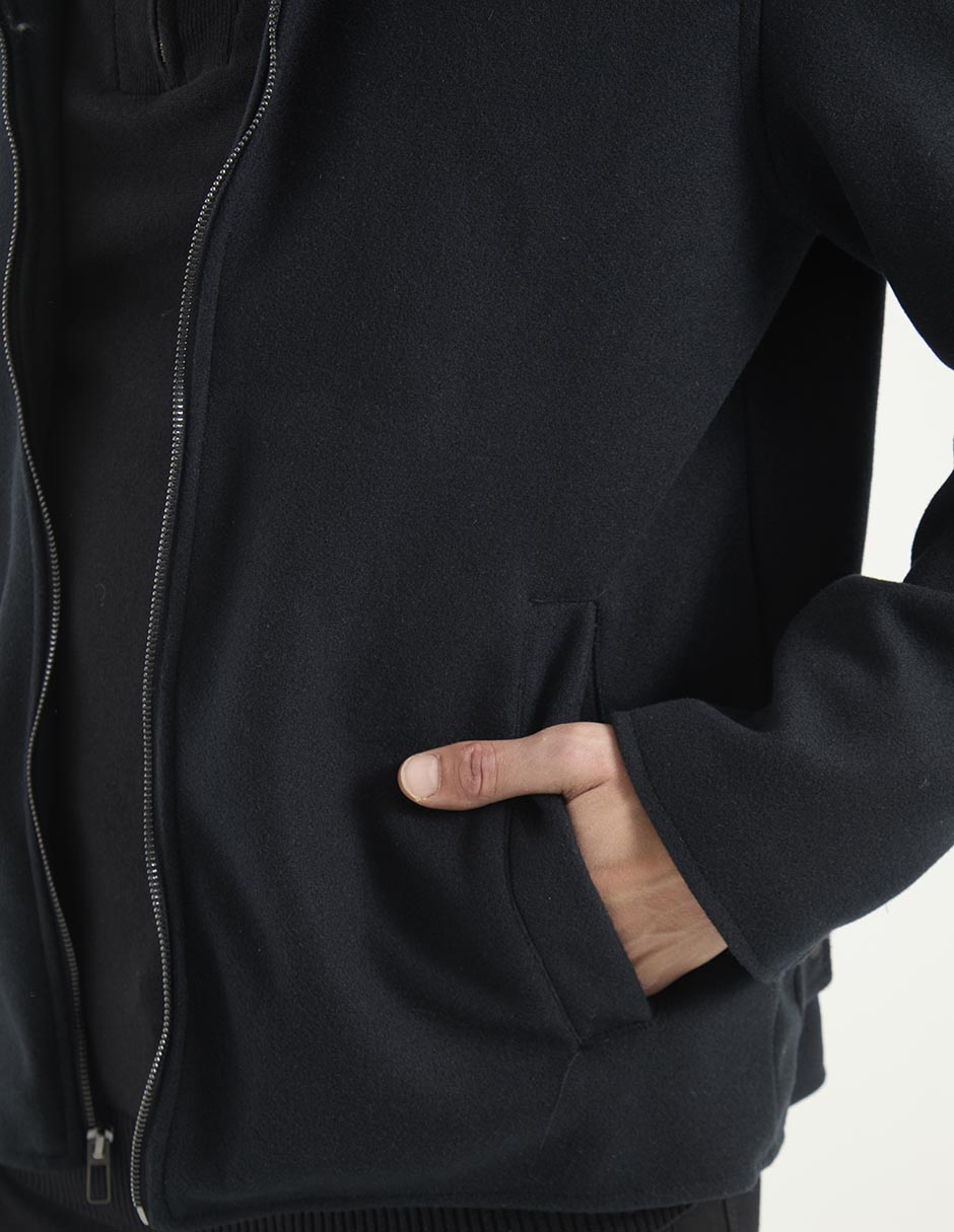 Chamarra casual con bolsillos para hombre