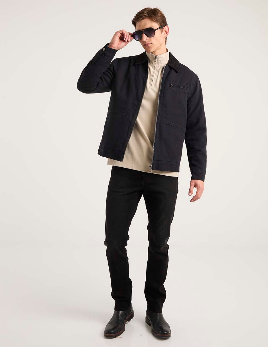 Chamarra casual con bolsillos para hombre 3