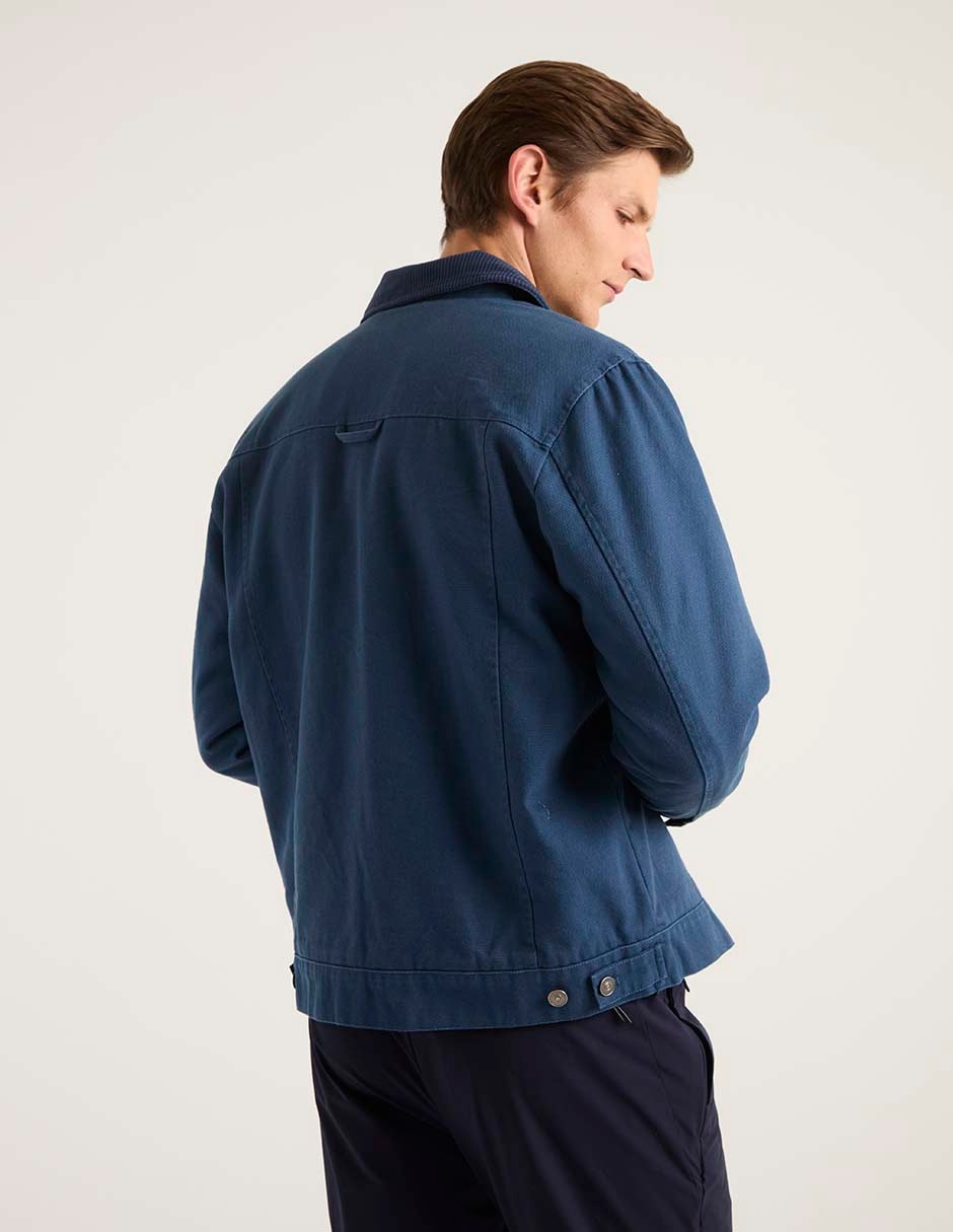 Chamarra casual con bolsillos para hombre 2